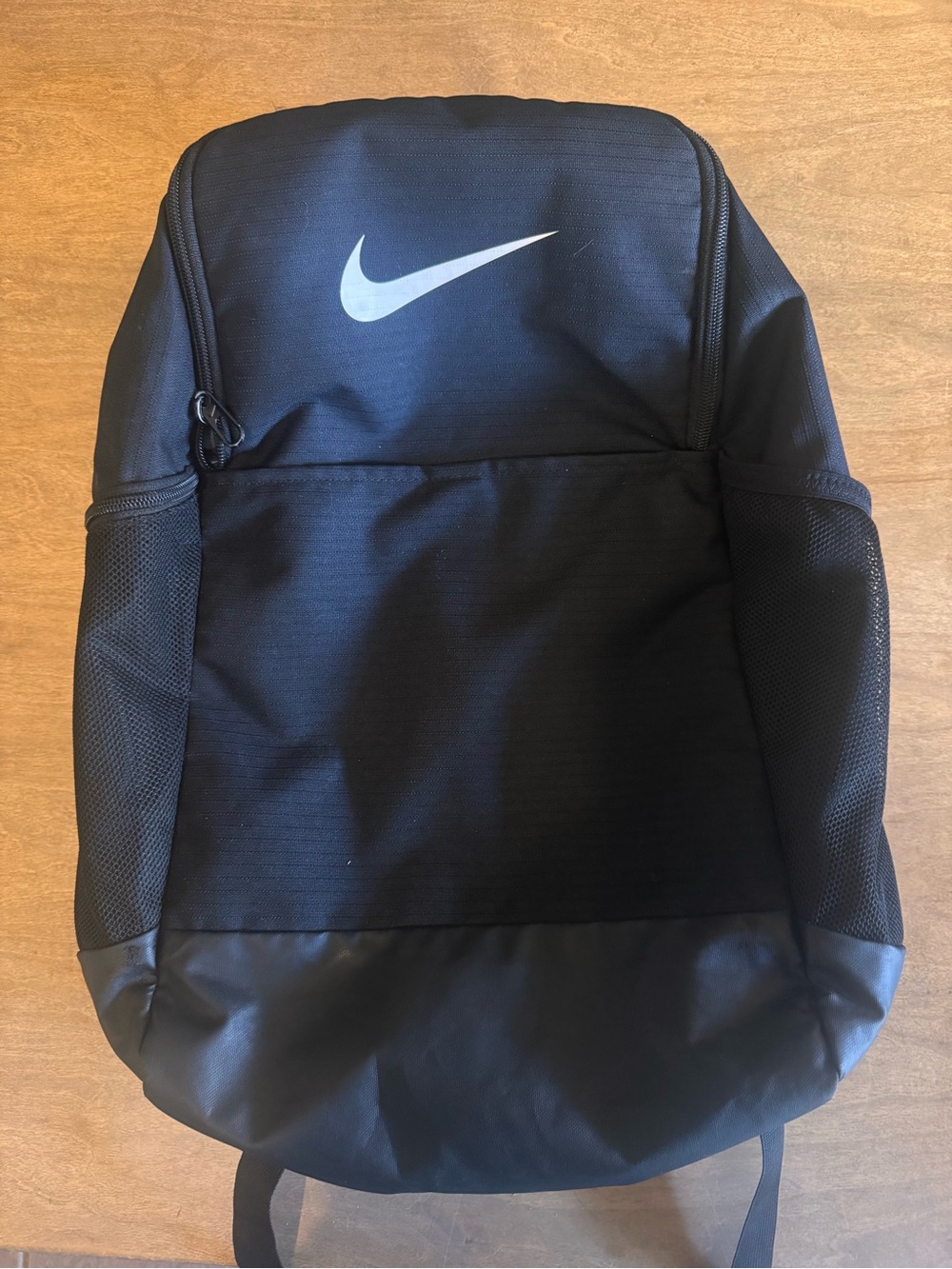 Nike Black Backpack with White Swoosh